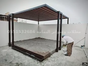 برجولات جلسات خارجية - مظلات في الدرعية برجولات جلسات خارجية - مظلات في الدرعية